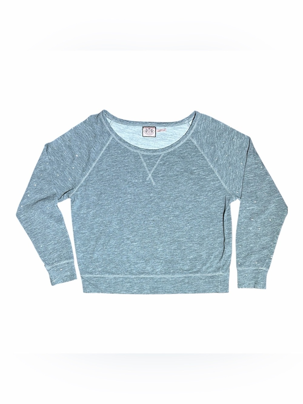 Juicy Couture Vintage Y2K Gray Breezy French Terry Cropped Sweatshirt Medium